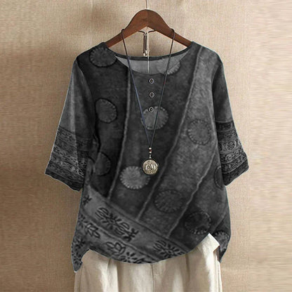 Dakota™ | Blouse rétro imprimée