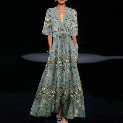 Hazely™ | Robe longue à motifs floraux