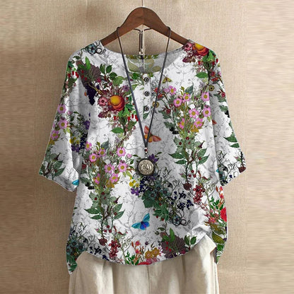 Dakota™ | Blouse rétro imprimée