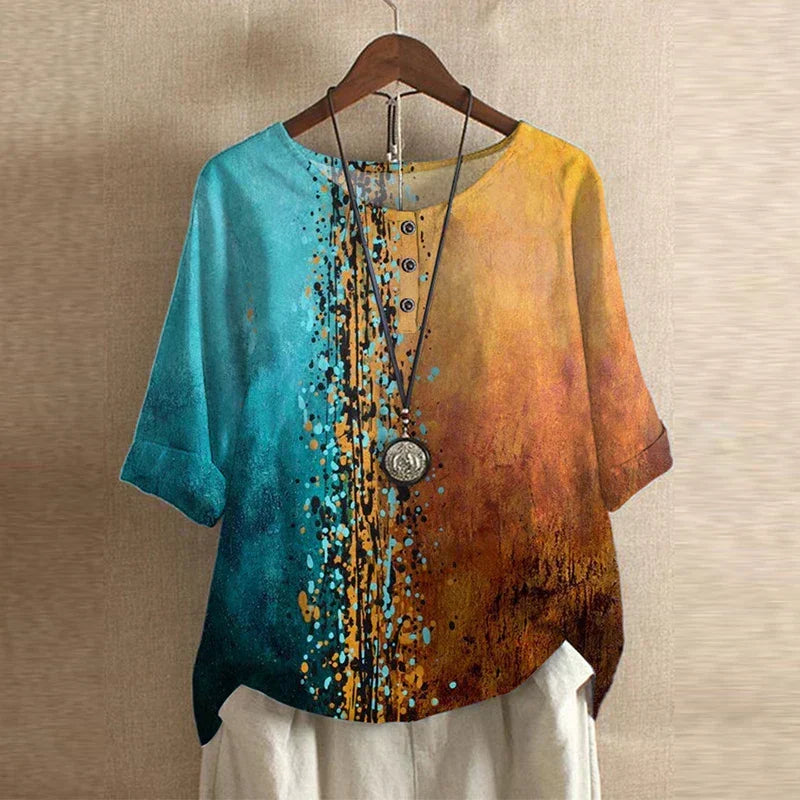 Dakota™ | Blouse rétro imprimée
