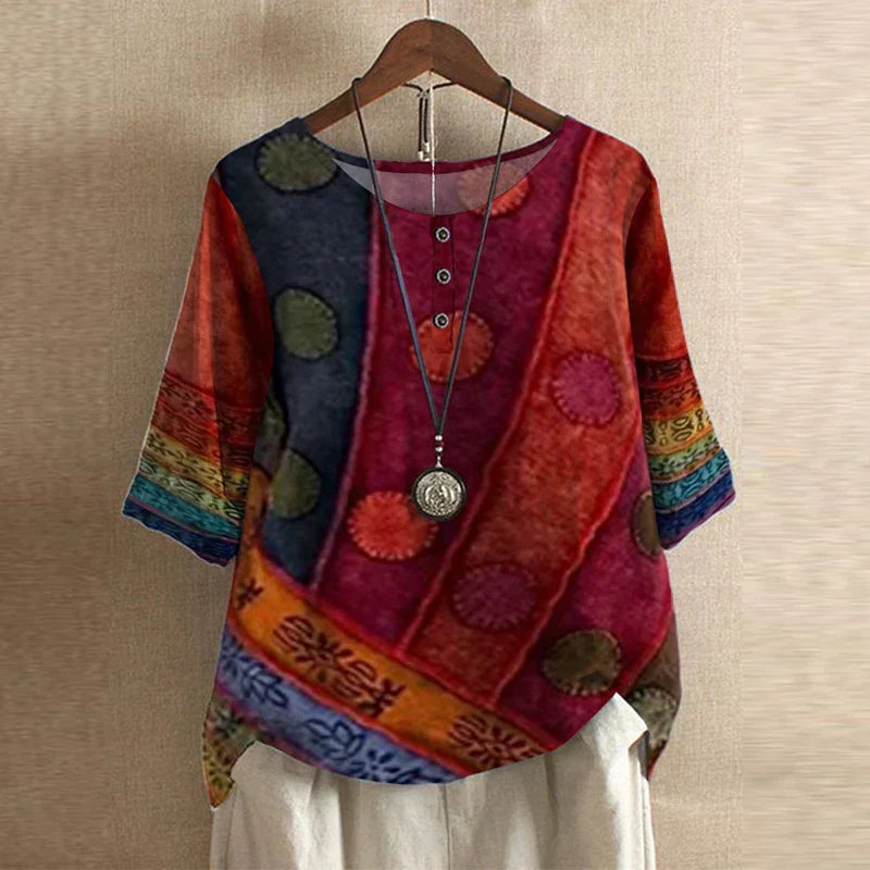 Dakota™ | Blouse rétro imprimée