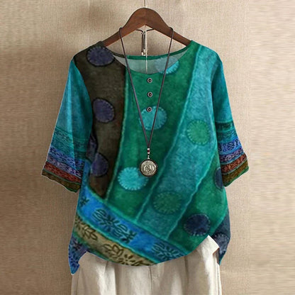 Dakota™ | Blouse rétro imprimée