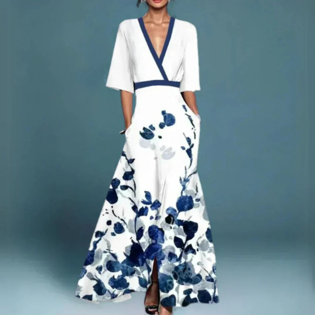 Hazely™ | Robe longue à motifs floraux