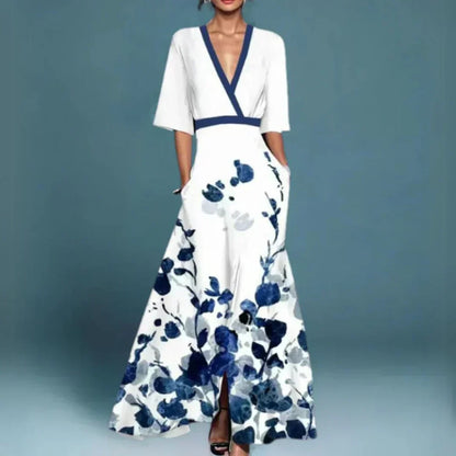 Hazely™ | Robe longue à motifs floraux
