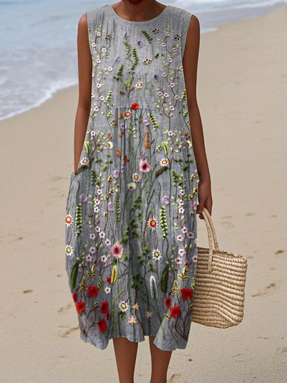 Carina™ | Robe midi à fleurs