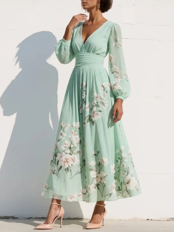 Sakura™ | Robe longue plissée
