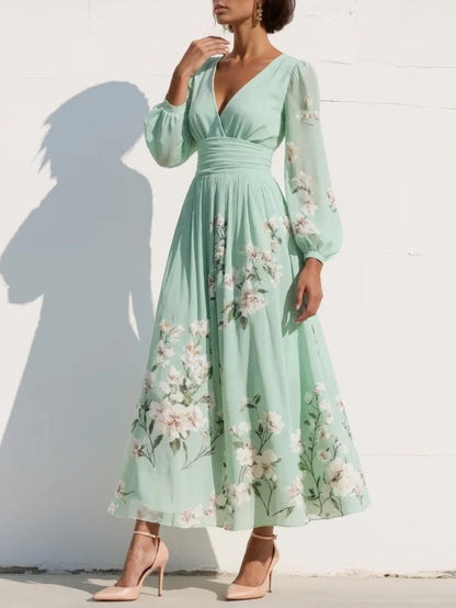 Sakura™ | Robe longue plissée
