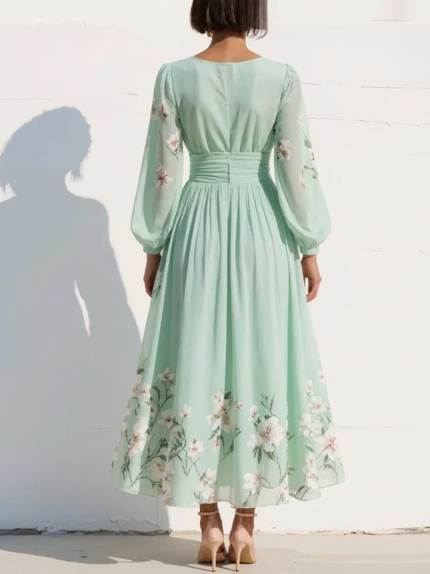Sakura™ | Robe longue plissée