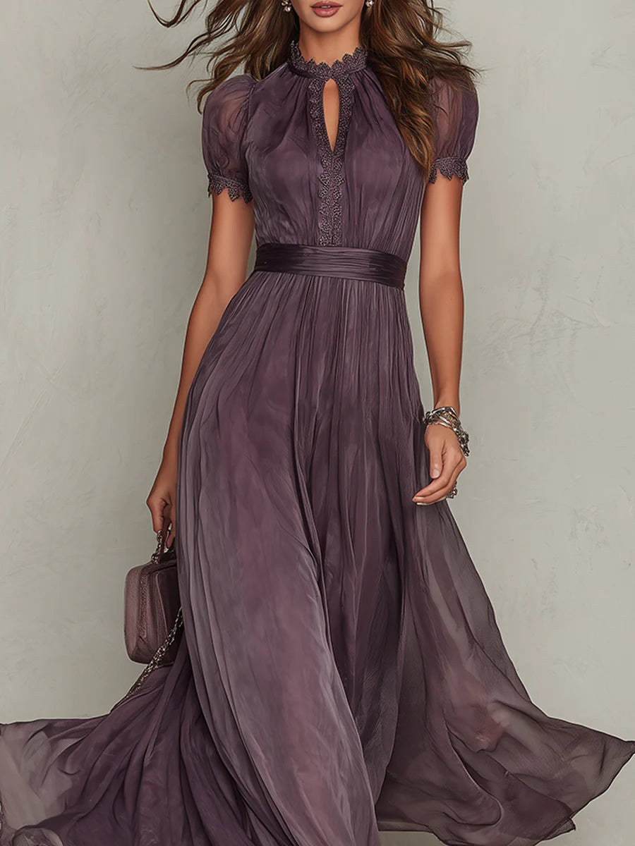 Flavia™ | Robe longue en mousseline