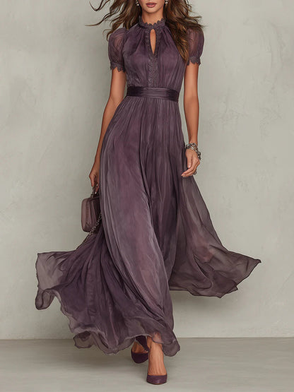Flavia™ | Robe longue en mousseline