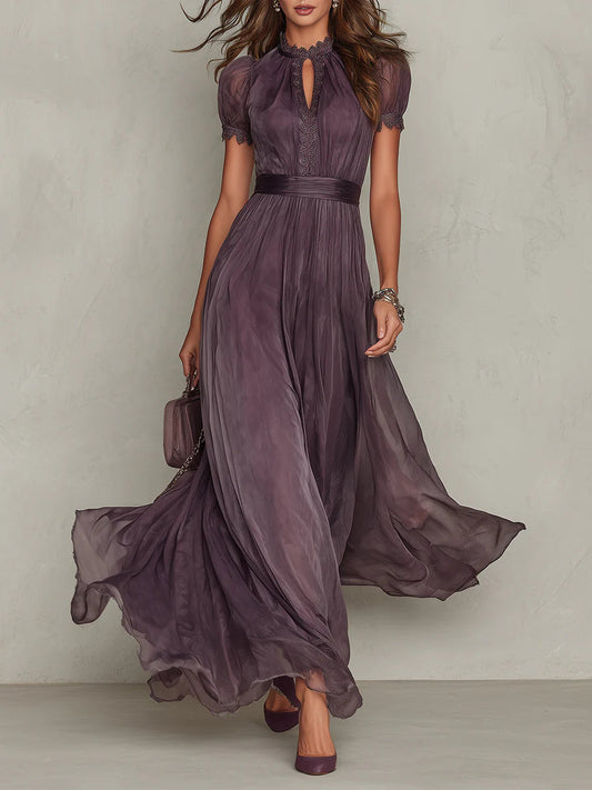 Flavia™ | Robe longue en mousseline