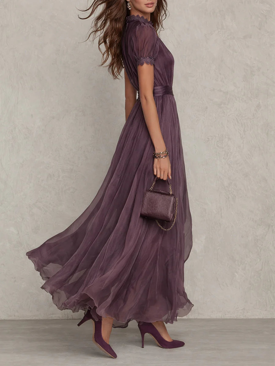 Flavia™ | Robe longue en mousseline