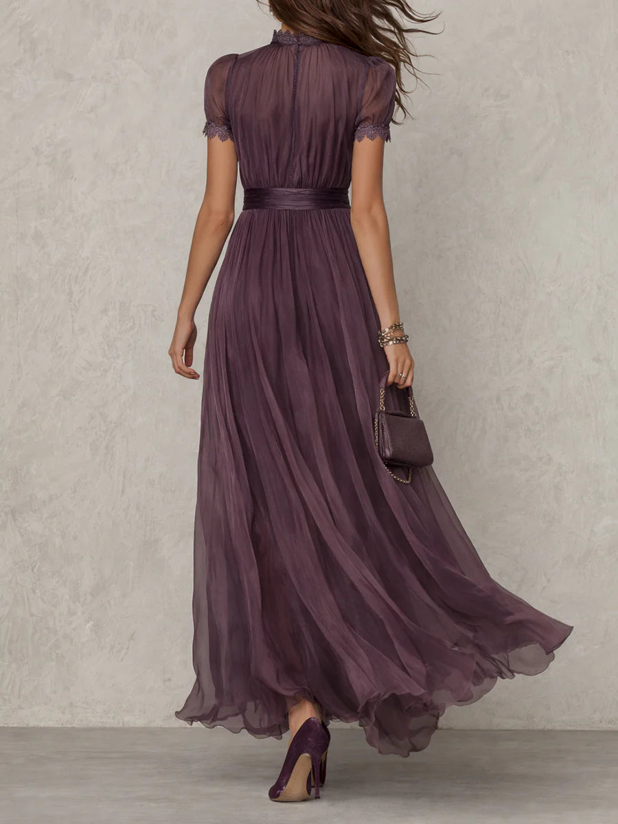 Flavia™ | Robe longue en mousseline