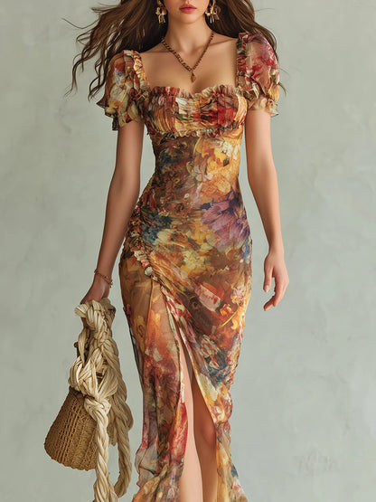 Viola™ | Robe longue en mousseline