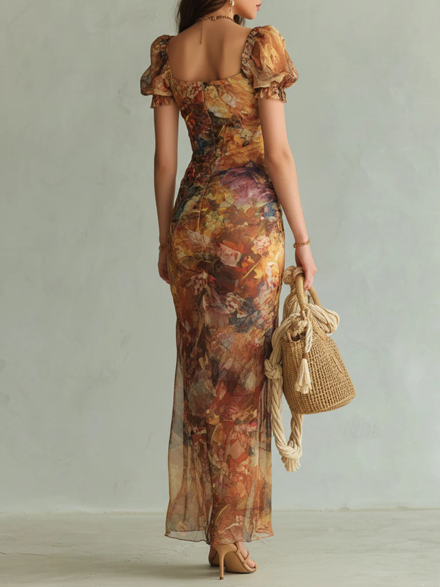 Viola™ | Robe longue en mousseline