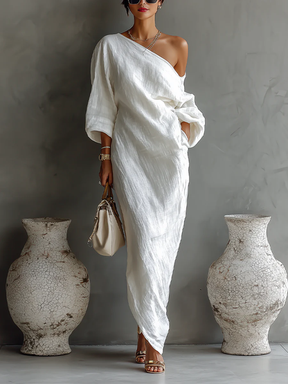 Thalassa™ | Robe Longue Asymétrique