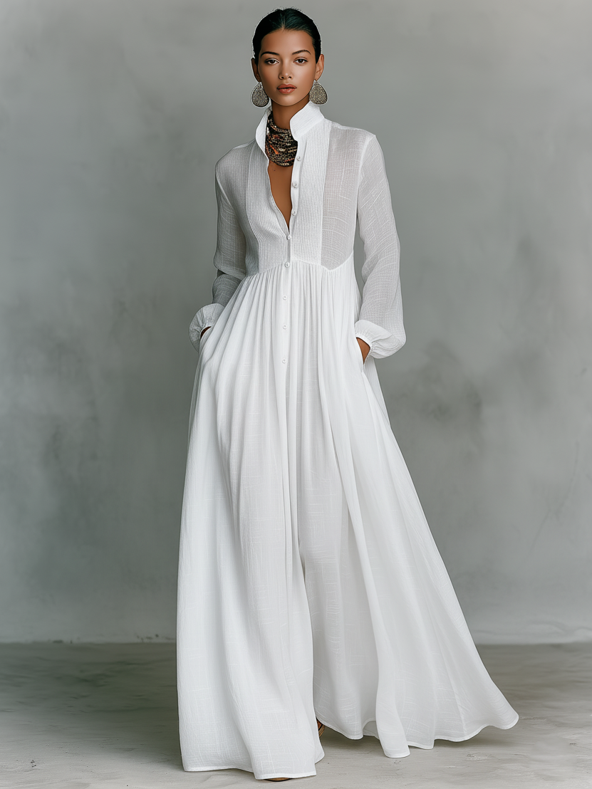 Urielle™ | Robe longue à col haut