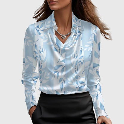 Aisha™ | Blouse fluide brillante