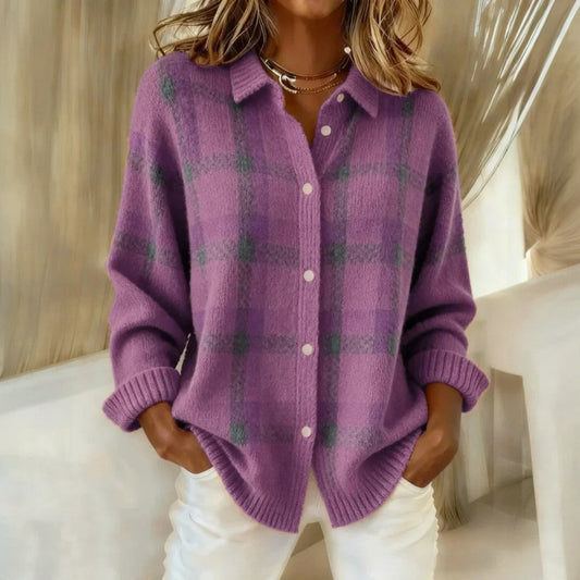 Janette™ | Pull à carreaux