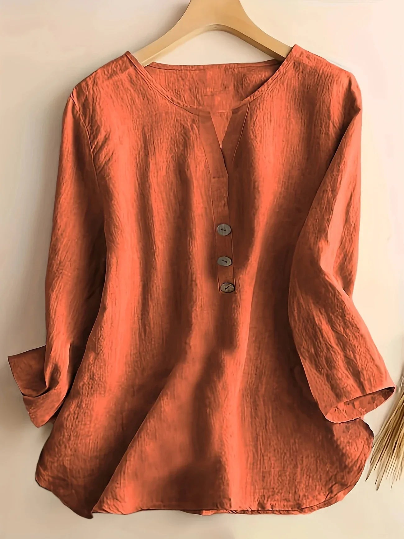 Solénya™ | Blouse Coton-Lin