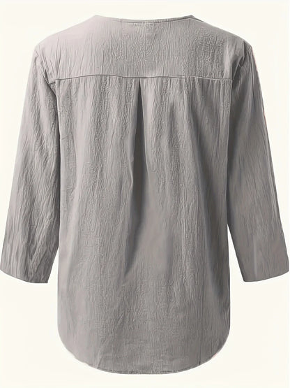 Solénya™ | Blouse Coton-Lin