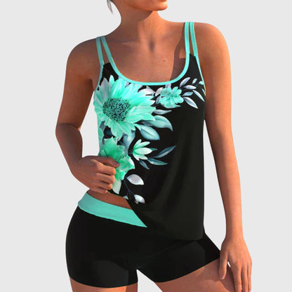 Flor™ | Tankini fleuri avec short