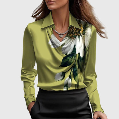 Aisha™ | Blouse fluide brillante