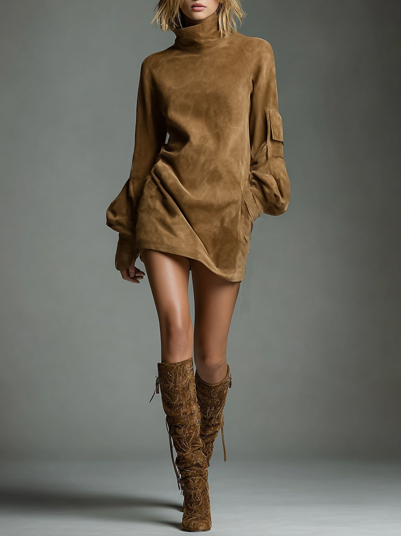 NAYLA™ | Robe Suédine