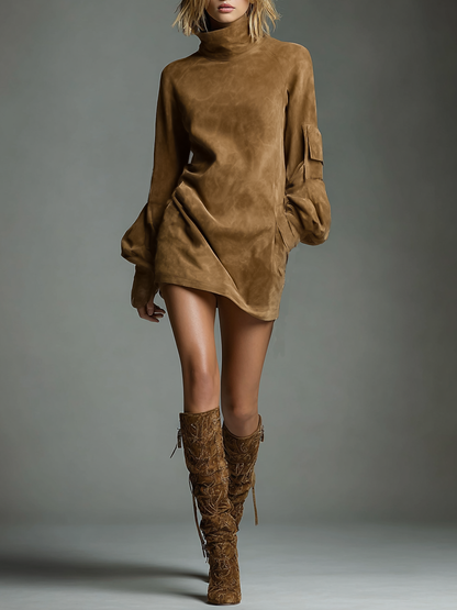 NAYLA™ | Robe Suédine