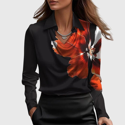 Aisha™ | Blouse fluide brillante