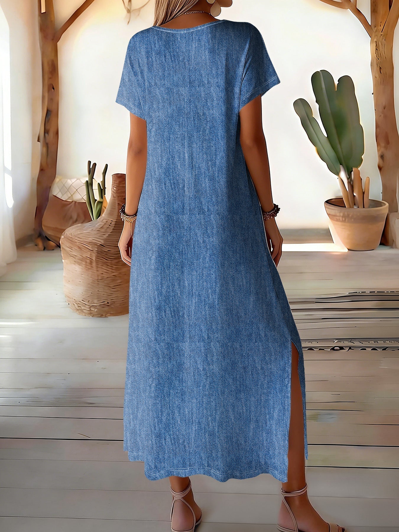 Hélèn™ | Robe en denim rétro