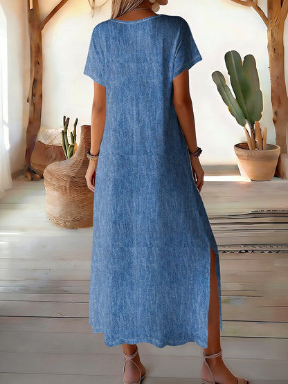 Hélèn™ | Robe en denim rétro