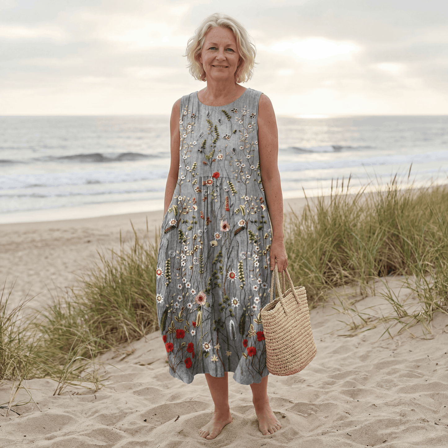 Carina™ | Robe midi à fleurs