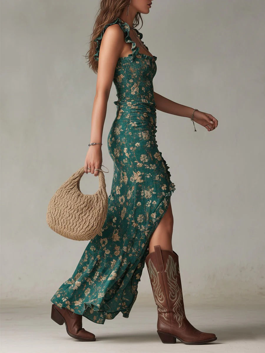 Zara™ | Robe maxi bohème à fleurs