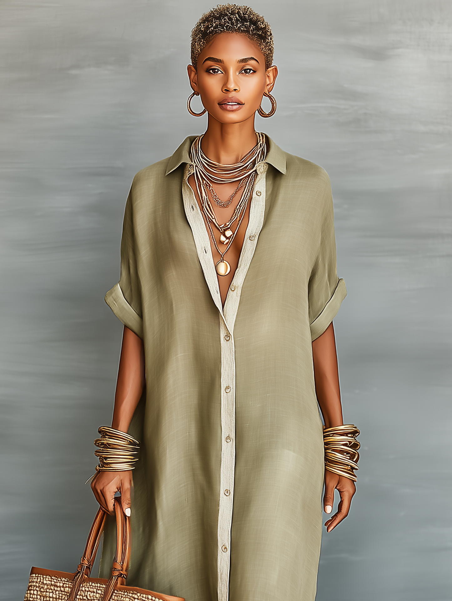NELYA™ | Robe en lin
