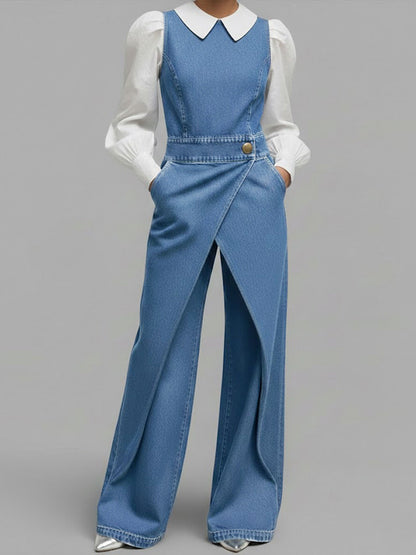 Louise™ | Combinaison en jean sans manches