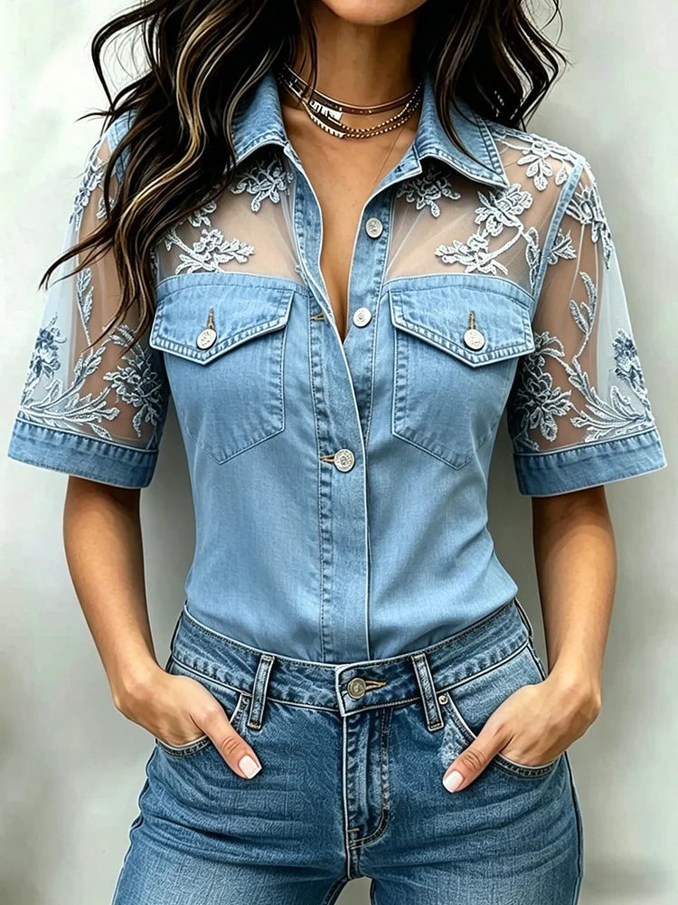 Marceline™ | Chemise en jean