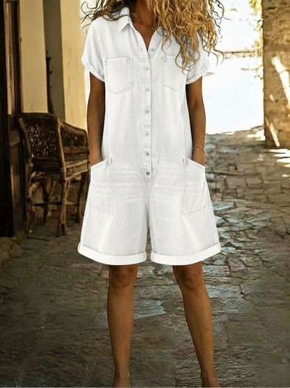 Zahra™ | Combinaison en jean