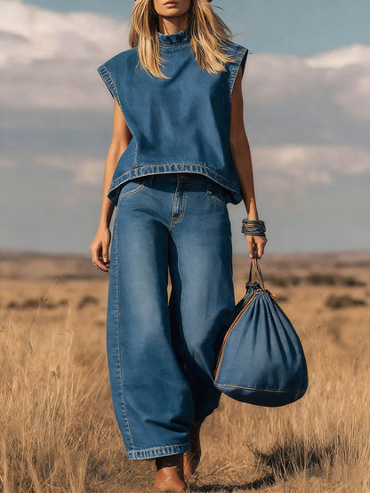 Noémie™ | Ensemble Denim Deux-Pièces