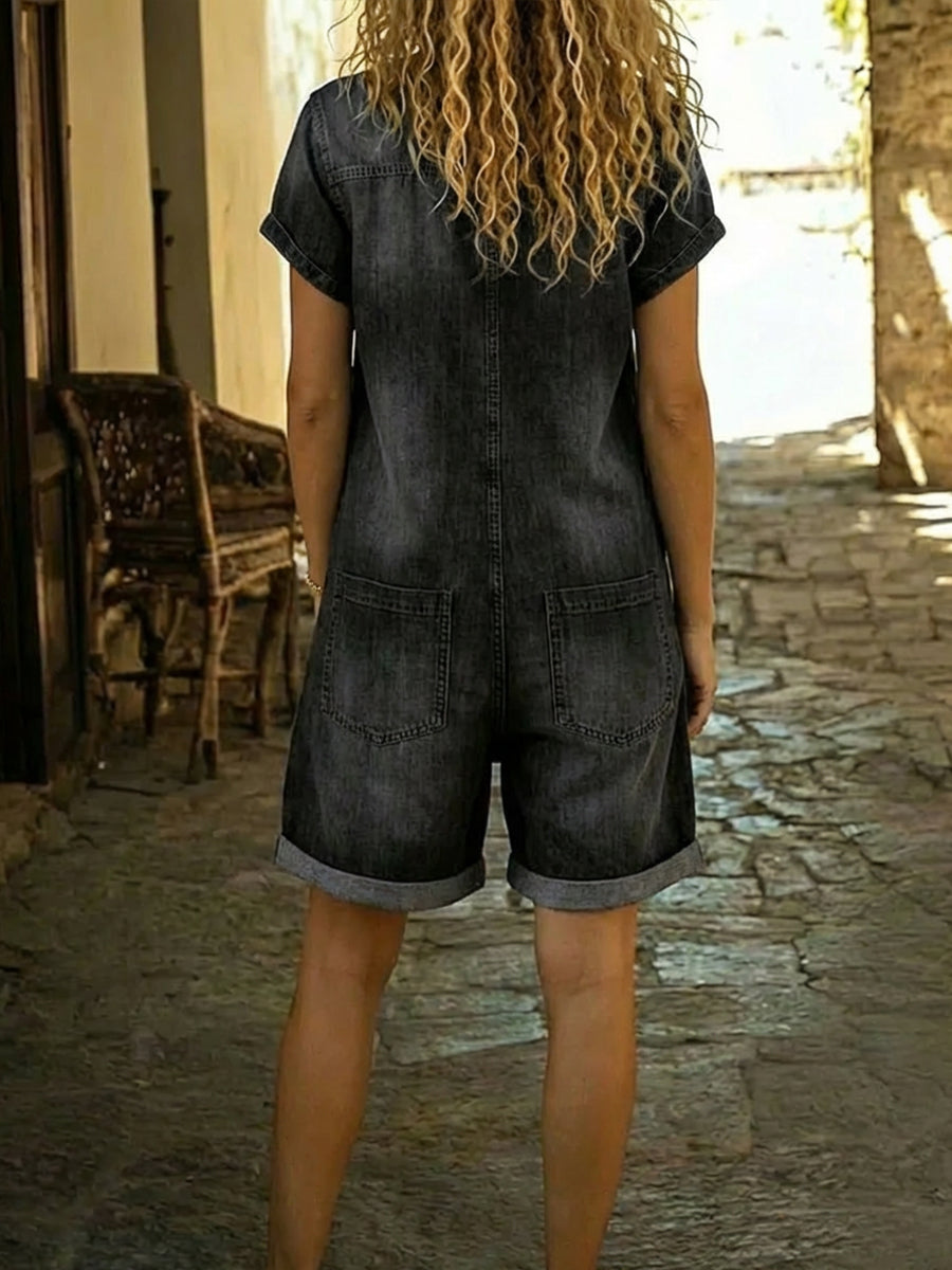 Zahra™ | Combinaison en jean