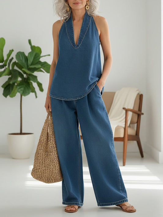 Aliénor™ | Ensemble en jean vintage