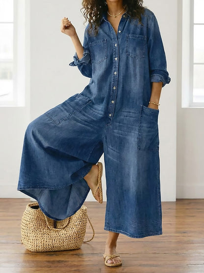 Diana™ | Combinaison en jean vintage