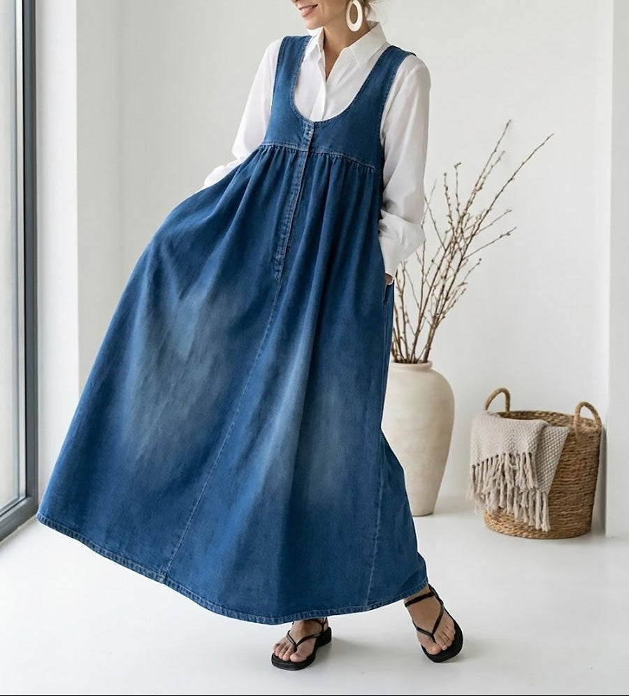 Karen™ | Robe en jean vintage