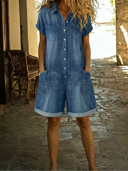 Zahra™ | Combinaison en jean