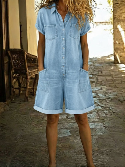 Zahra™ | Combinaison en jean