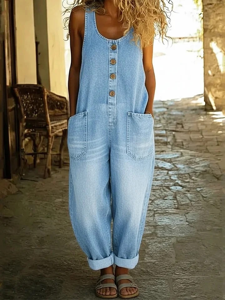 Ruth™ | Salopette en Jean Vintage