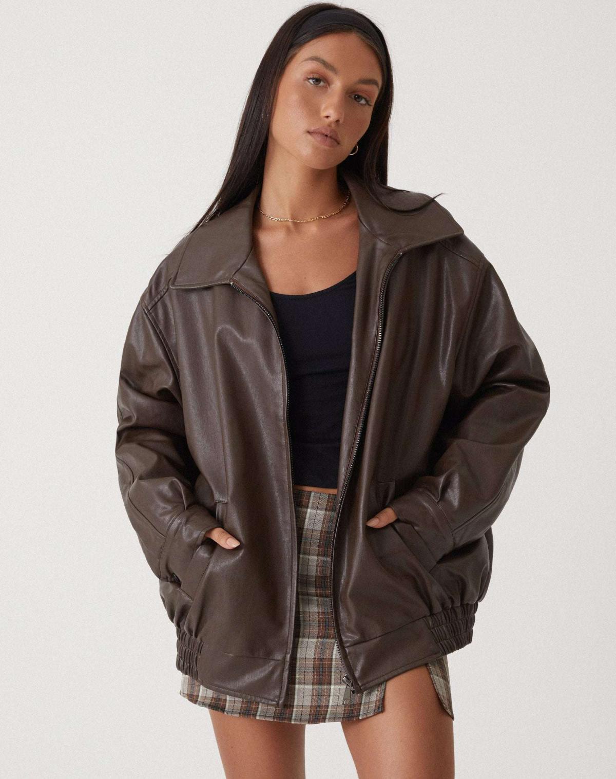 IBTISSAM™ | Veste en cuir